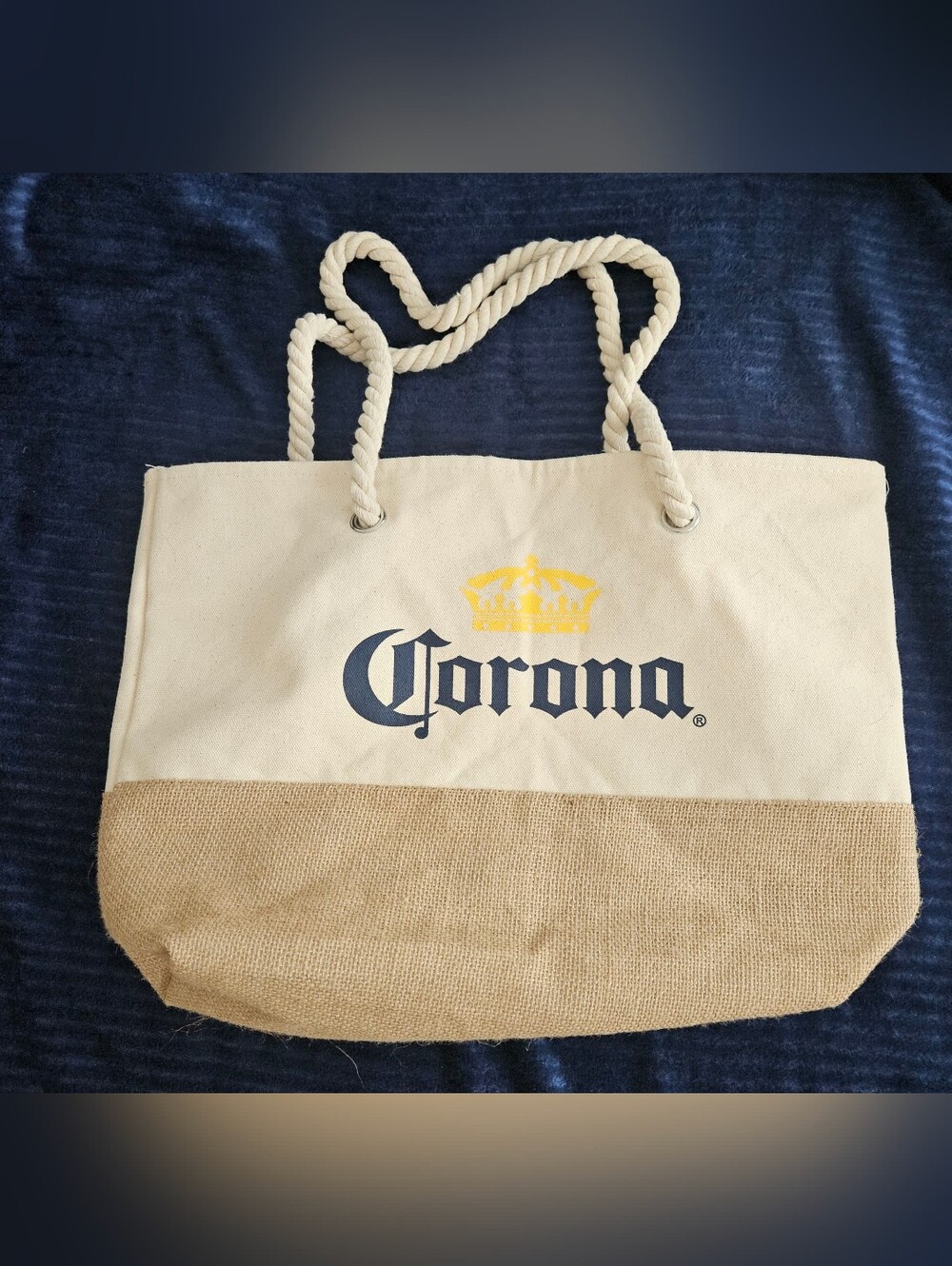 NWOT Corona  Tote Bag - Cream & Natural